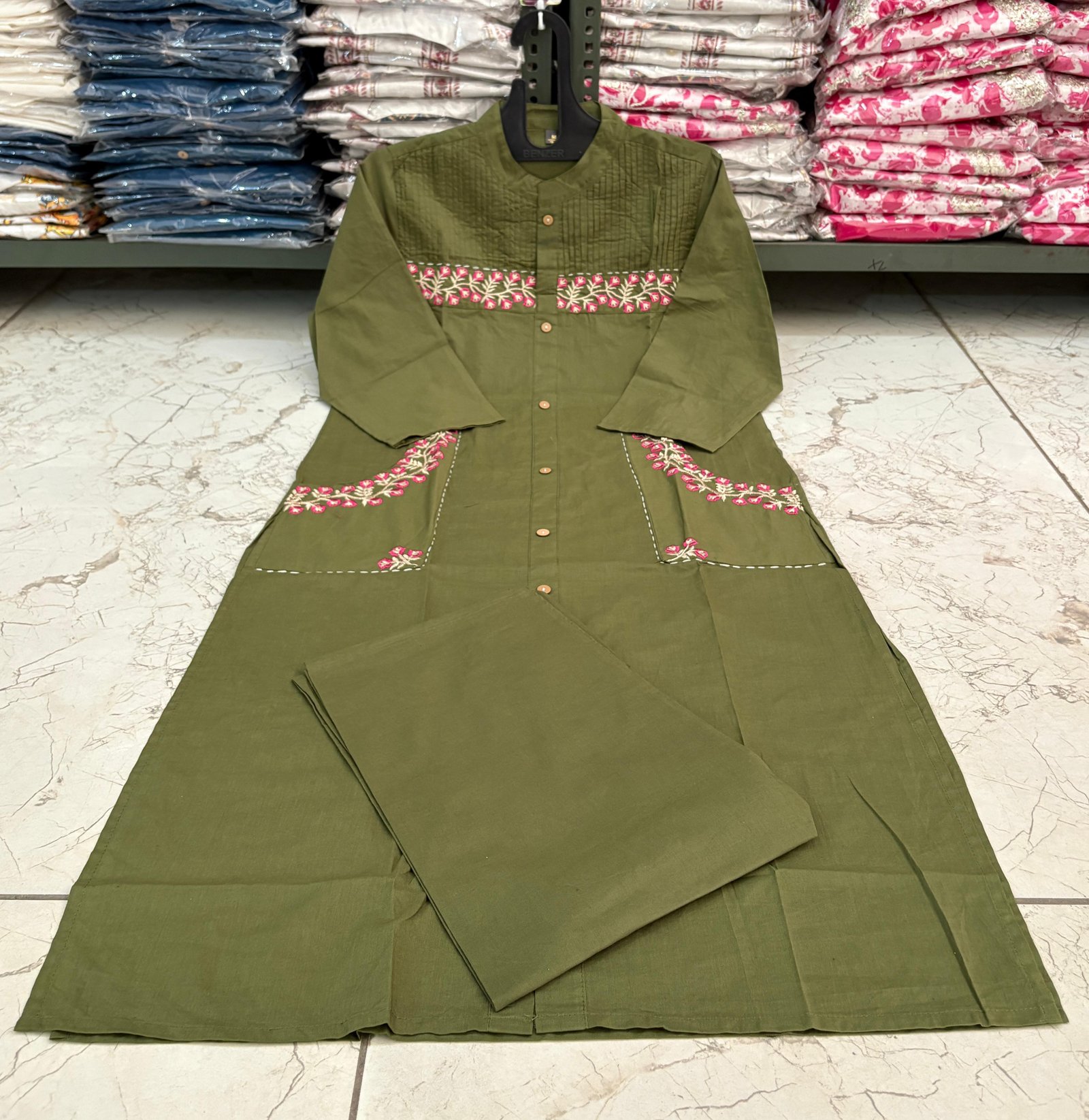 Cotton Embroidered Co-Ord Set